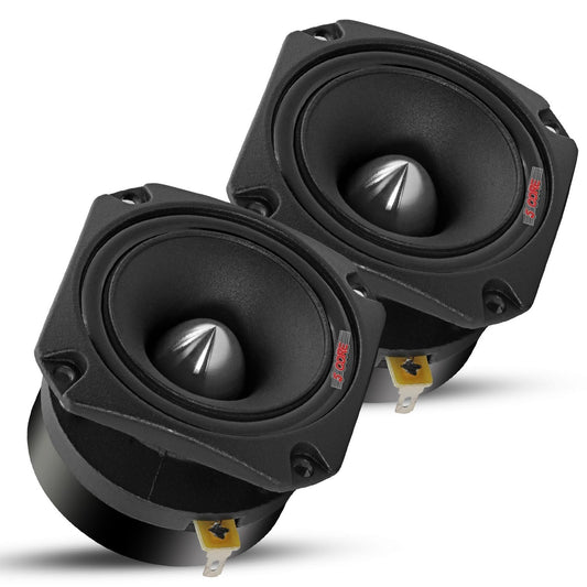 3.5" Car Tweeters Pair 600W Peak 4 Ohm Aluminum Dome Audio Speakers